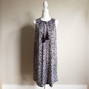 Michael Kors‎ Women’s Black and White Sleeveless Dress Size Medium